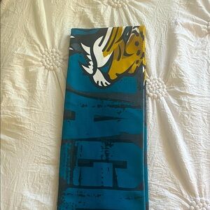 Teal and Yellow Jacksonville Jaguars scarf